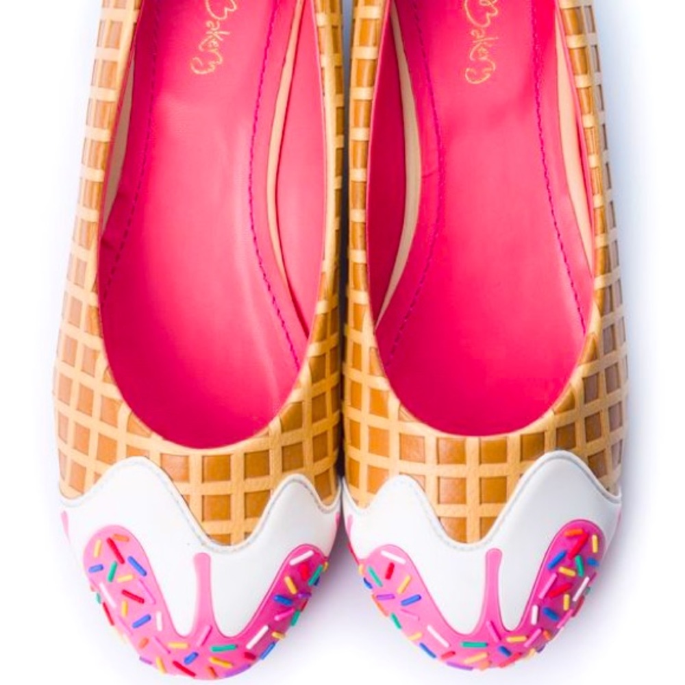 Shoe Bakery Pink Ice Cream Flats